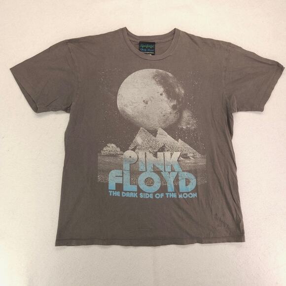 Pink Floyd The Dark Side of the Moon Band Graphic T Shirt Adult Mens Size L Gray - Picture 2 of 10